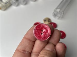 Perlemor knap - sukkersød, 23 mm